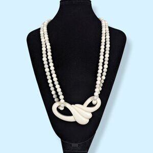 V. Mid-Century Thermoset Beaded Statement Necklace